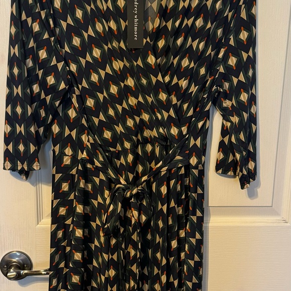 Greenwhich Print Wrap Dress, new, size XL - Picture 2 of 4